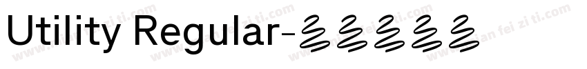 Utility Regular字体转换